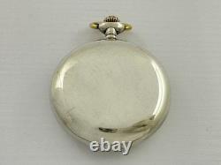 Zenith U-boat Kriegsmarine German Navy WWII Vintage Swiss Silver Pocket Watch