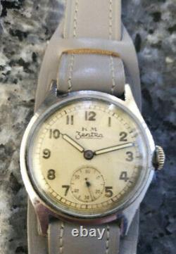 Zentra K. M militar Kriegsmarine WW2 German Vintage Watch. VERY GOOD VONDITION